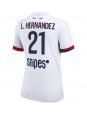 Paris Saint-Germain Lucas Hernandez #21 Venkovní Dres pro Dámské 2025-26 Krátký Rukáv